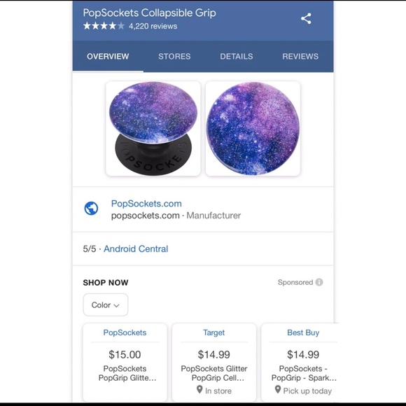 Sold! Popsocket popgrip nebula premium - Picture 2 of 7